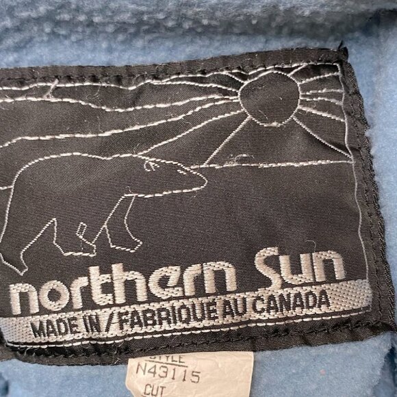 Vintage Northern Sun Blue Lightweight Jacket W Drawstring Waist 10 - Picture 6 of 8